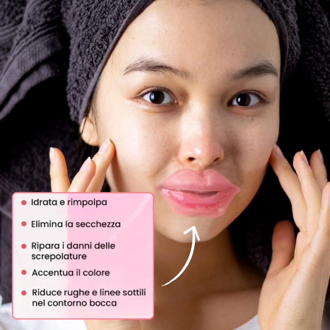 Maschera rimpolpante labbra al collagene