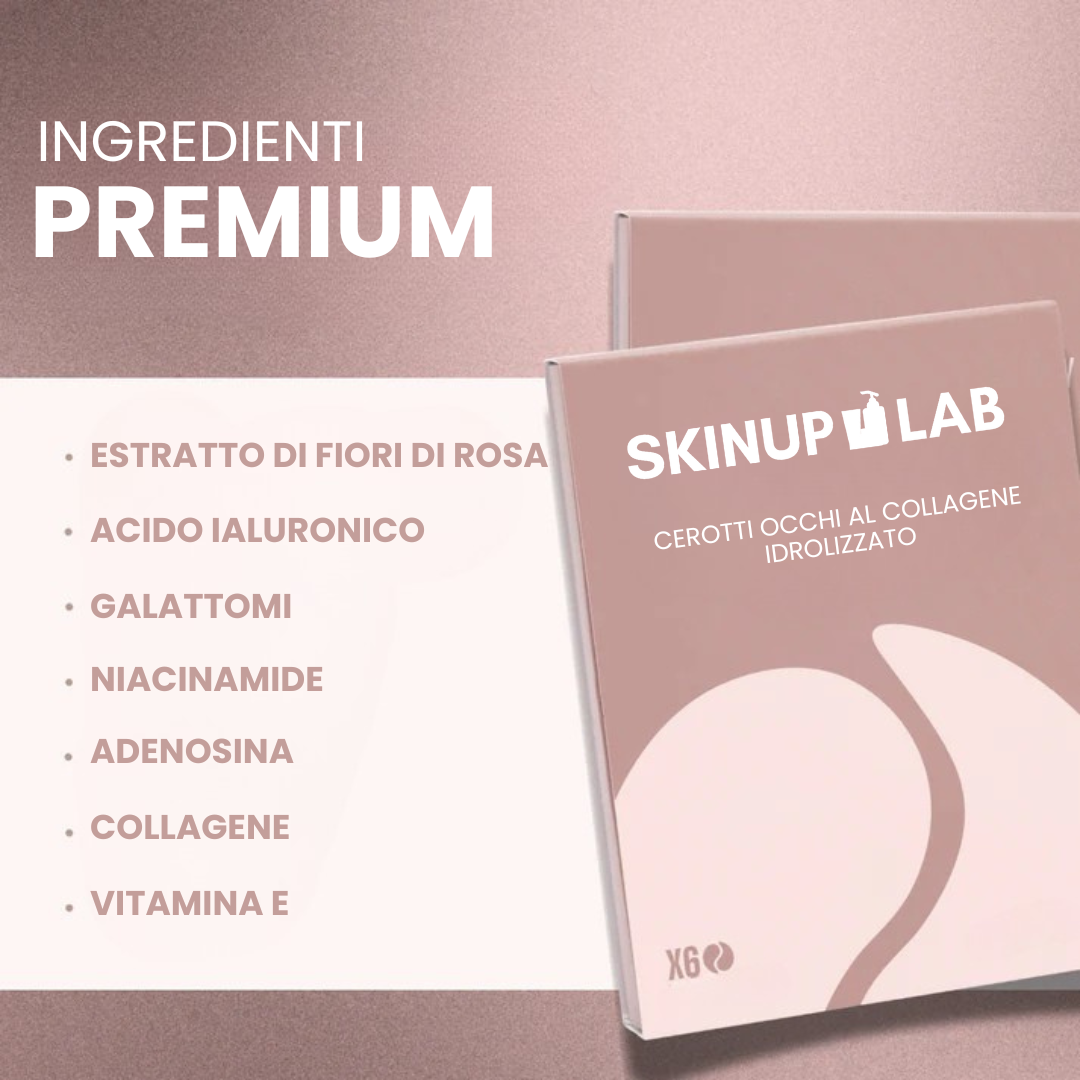 Patch Occhi al Bio-Collagene – Confezione da 3 Coppie (6 Pezzi)