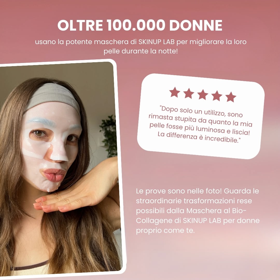 Maschera al bio-collagene
